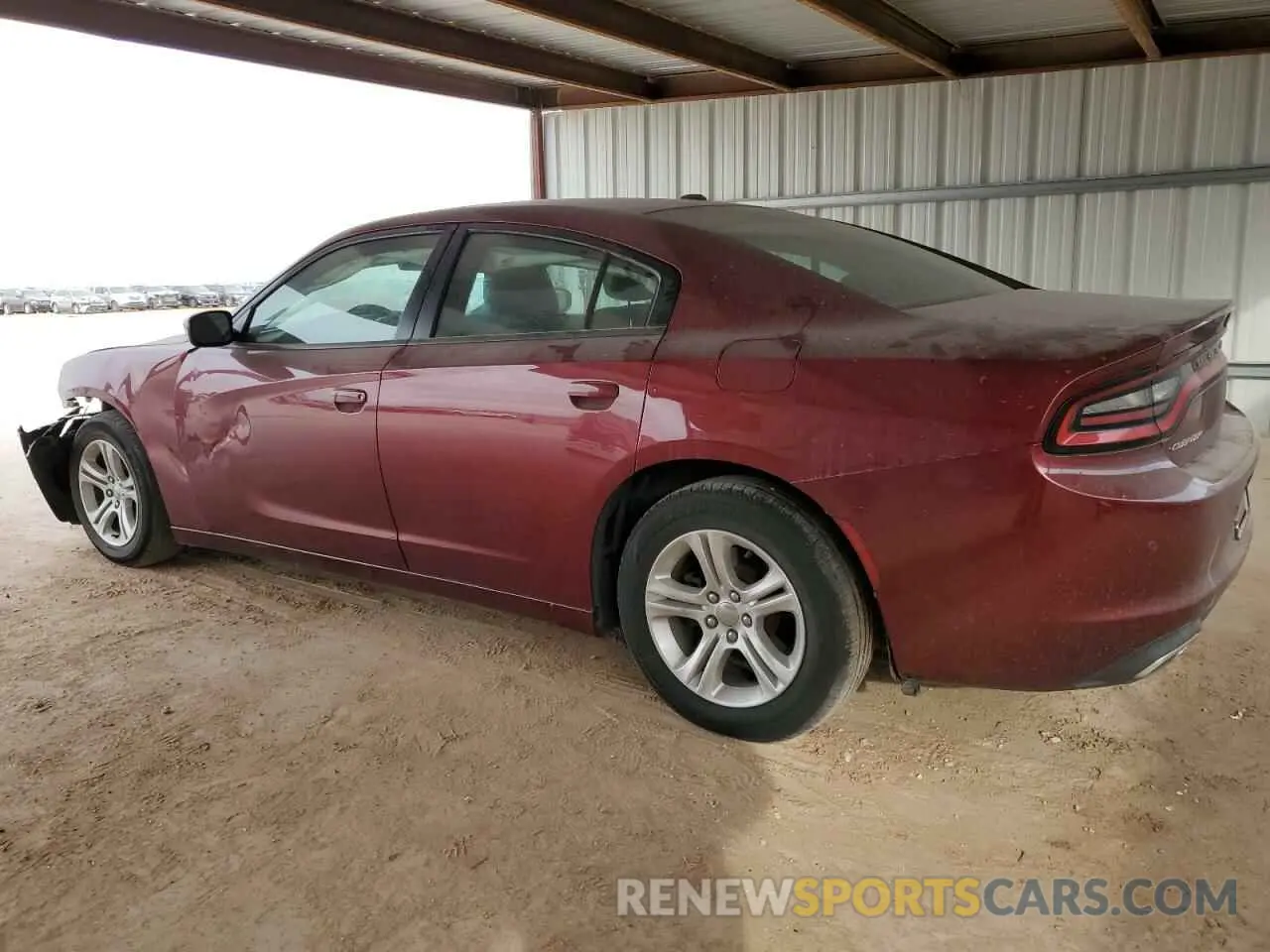 2 fotografías del automóvil dañado 2C3CDXBG0KH702732 DODGE CHARGER 2019