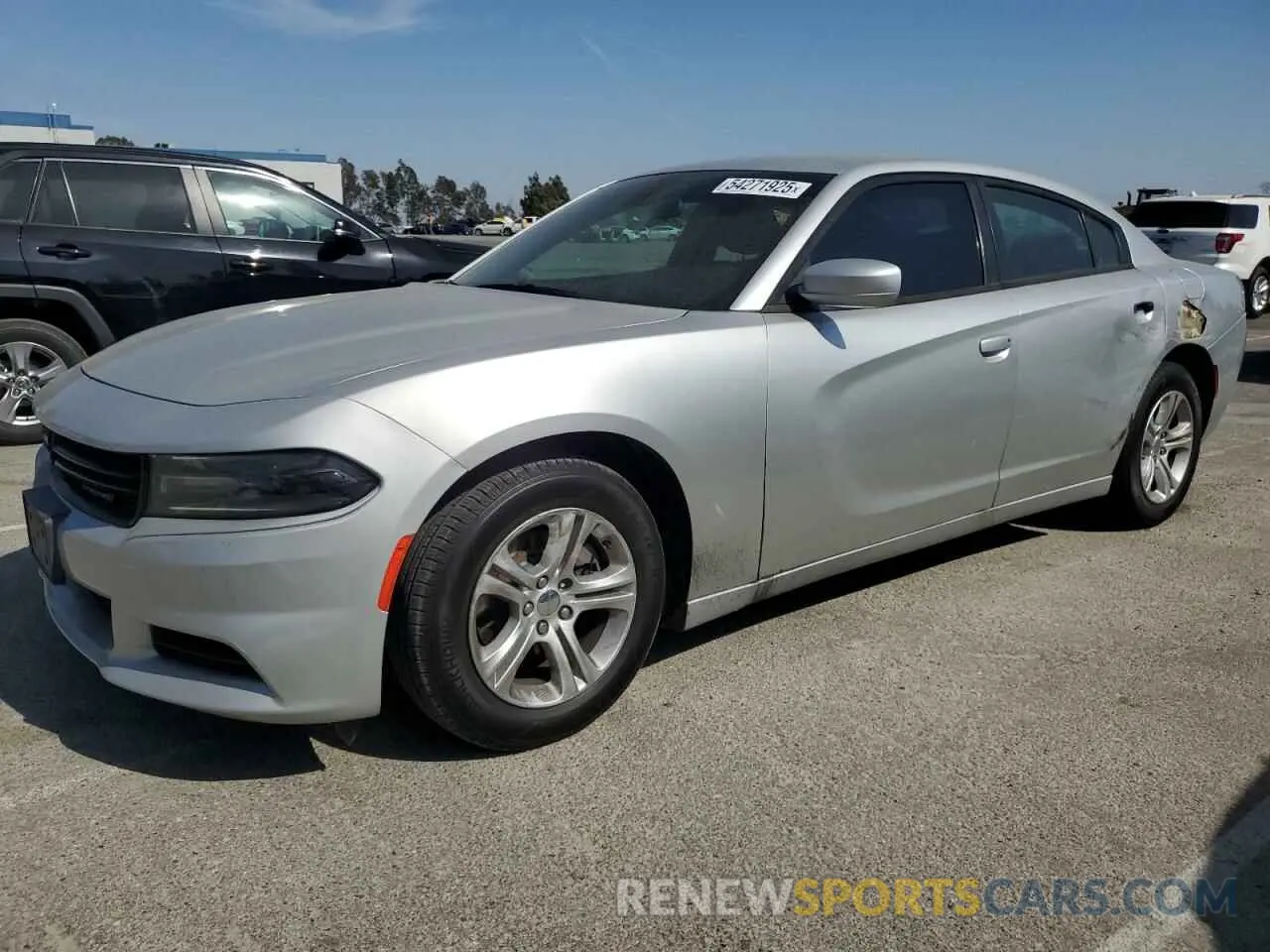1 fotografías del automóvil dañado 2C3CDXBG1KH668316 DODGE CHARGER 2019