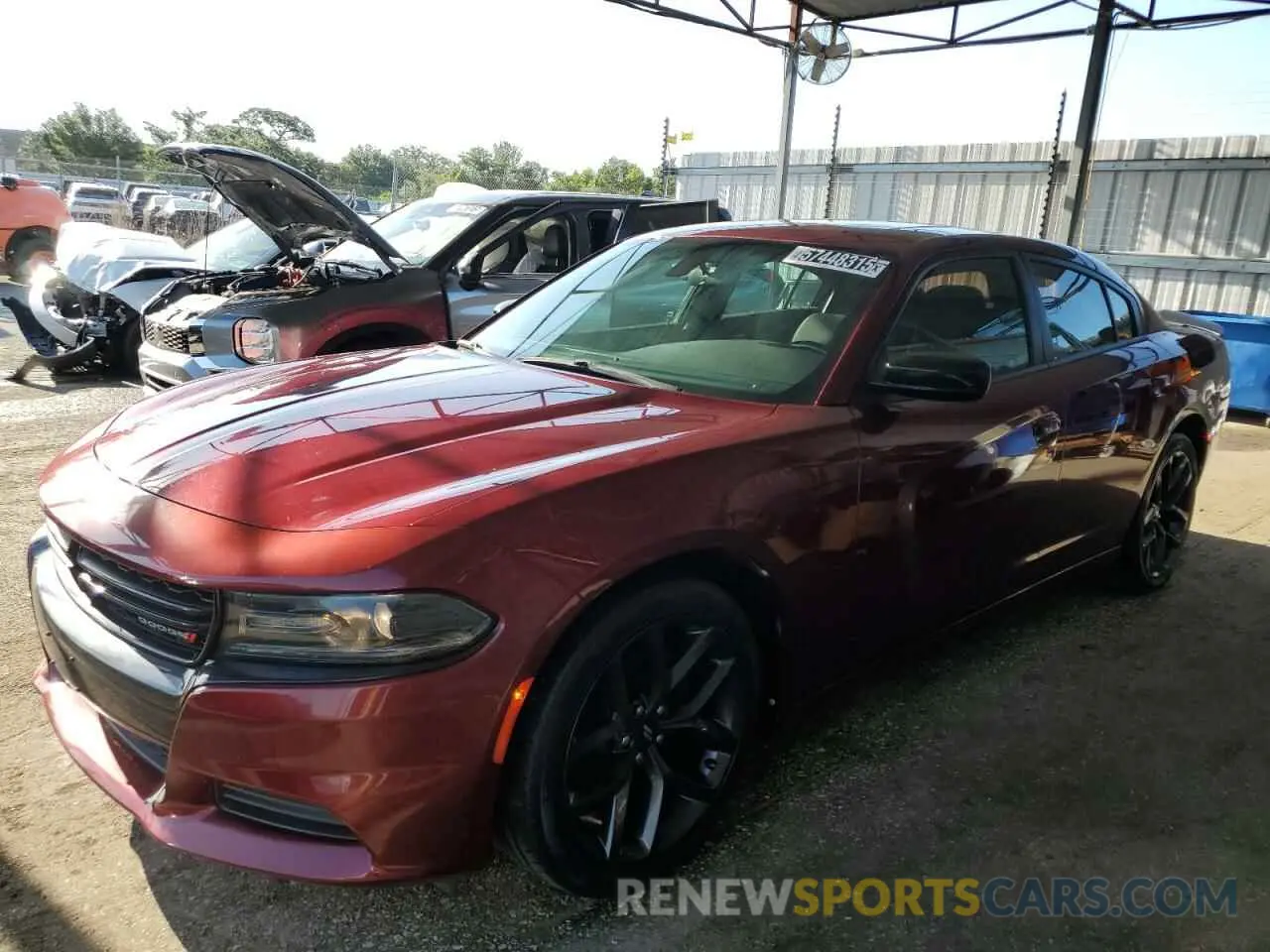 1 fotografías del automóvil dañado 2C3CDXBG4KH650800 DODGE CHARGER 2019
