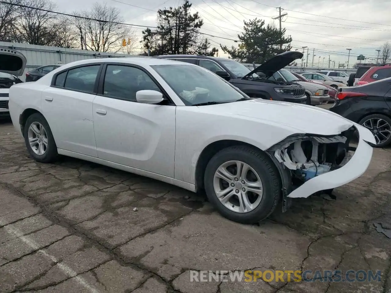 4 fotografías del automóvil dañado 2C3CDXBG5KH664267 DODGE CHARGER 2019