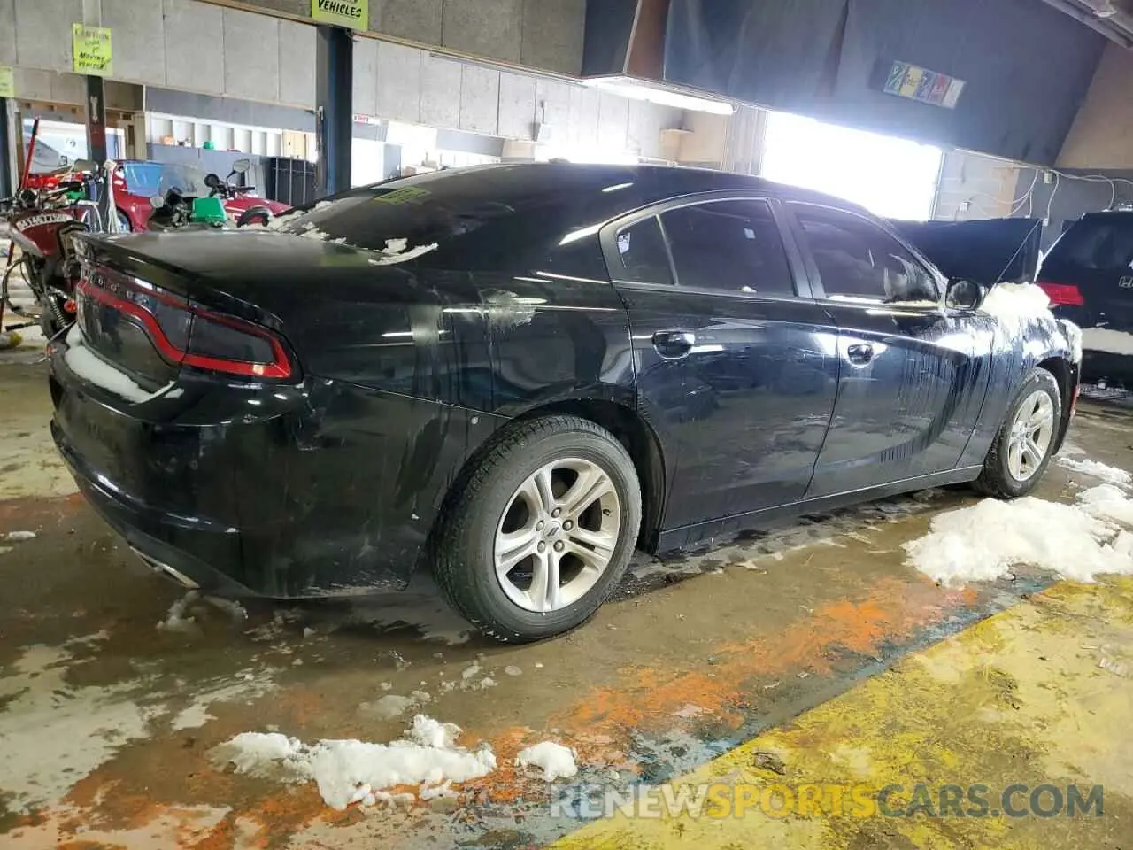3 fotografías del automóvil dañado 2C3CDXBG5KH695650 DODGE CHARGER 2019
