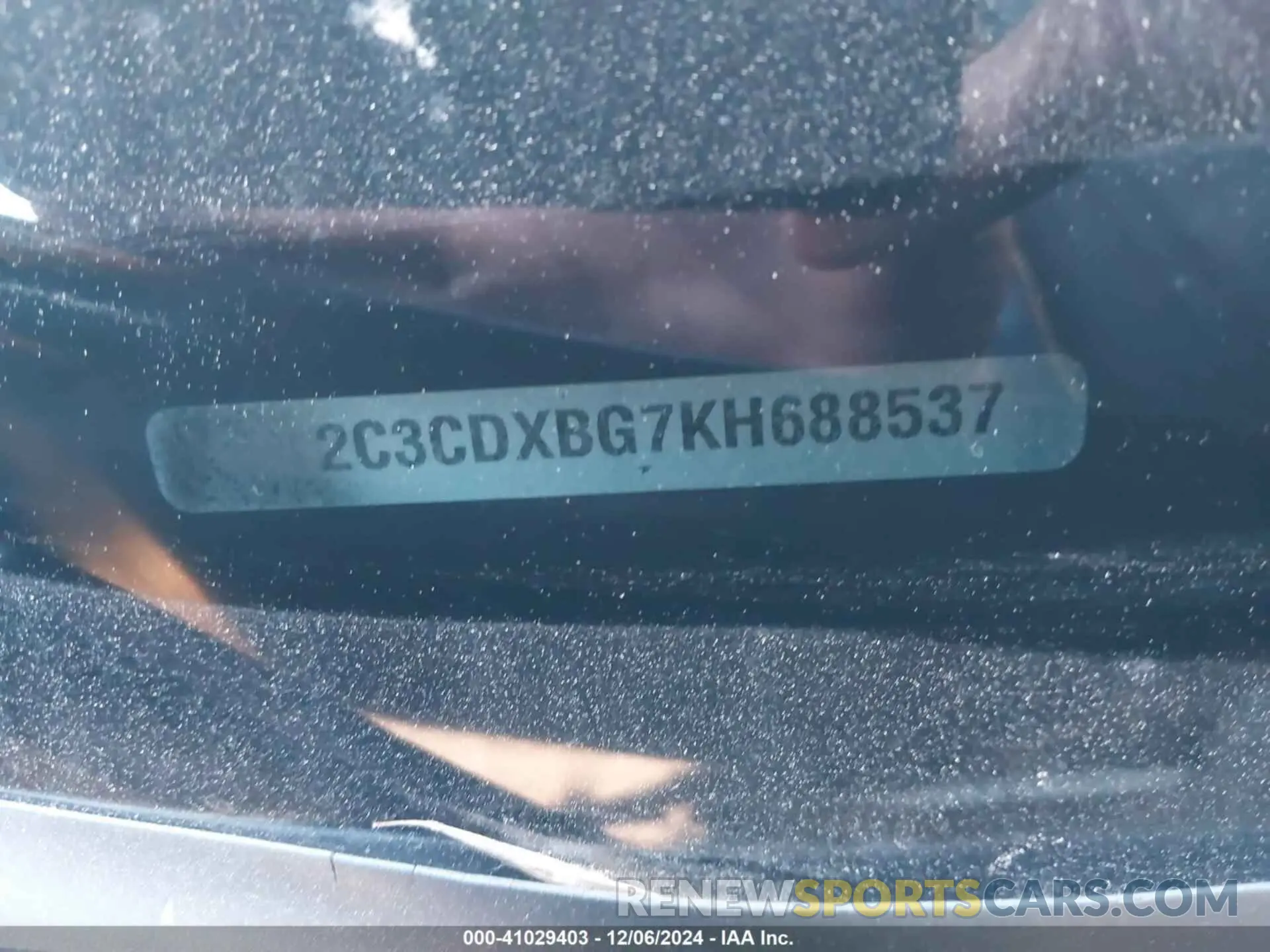 9 fotografías del automóvil dañado 2C3CDXBG7KH688537 DODGE CHARGER 2019