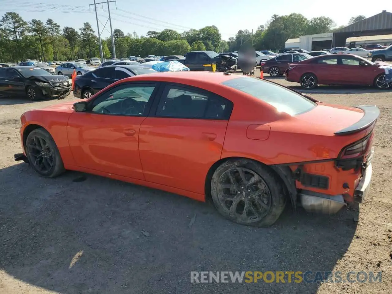 2 fotografías del automóvil dañado 2C3CDXBG8KH734795 DODGE CHARGER 2019