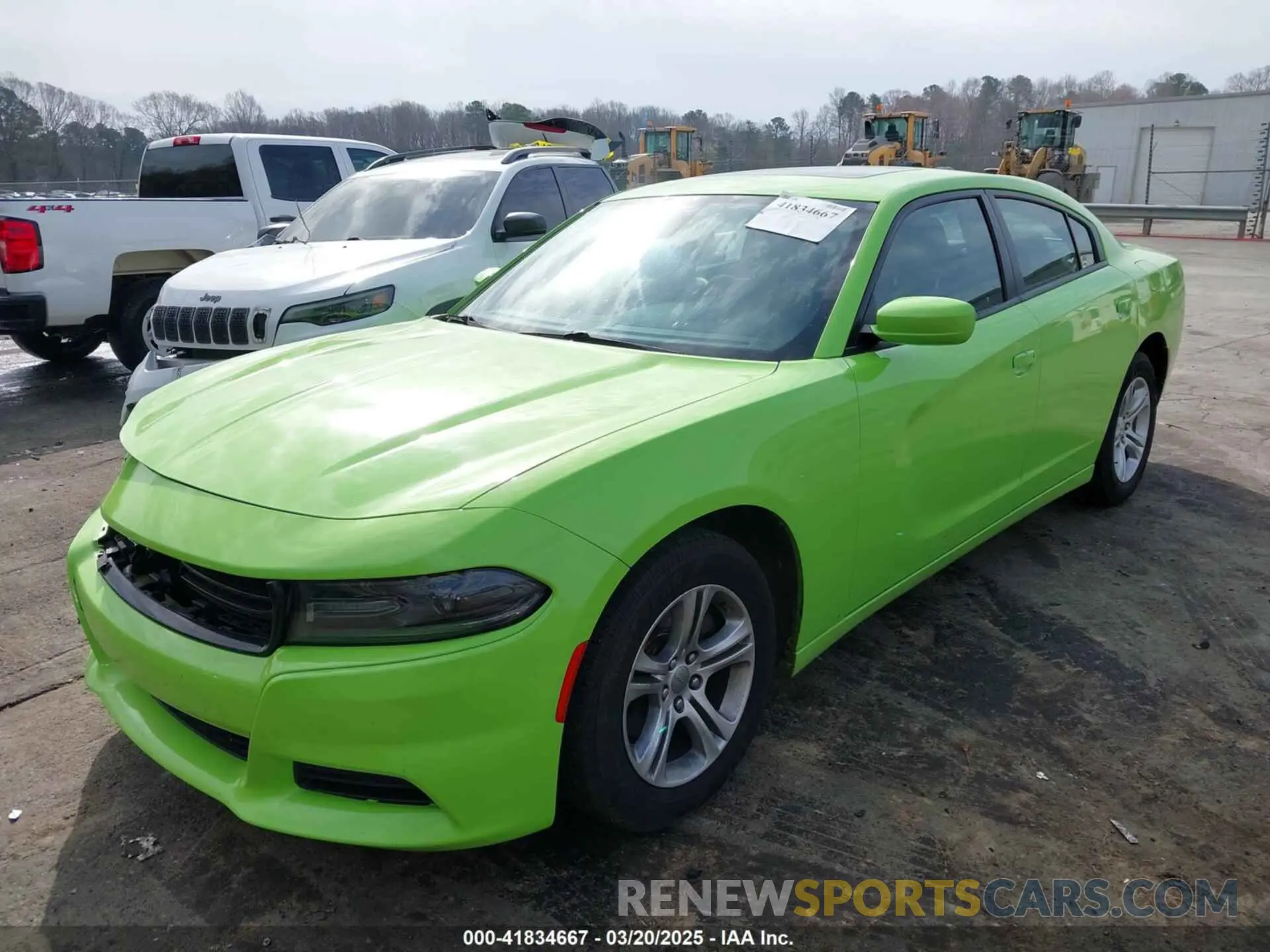 2 fotografías del automóvil dañado 2C3CDXBGXKH713219 DODGE CHARGER 2019