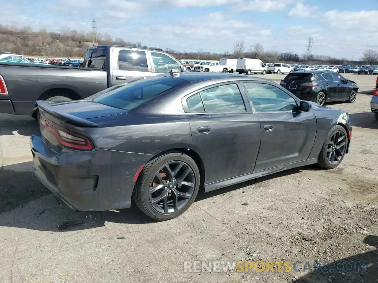 3 fotografías del automóvil dañado 2C3CDXCT0KH607406 DODGE CHARGER 2019