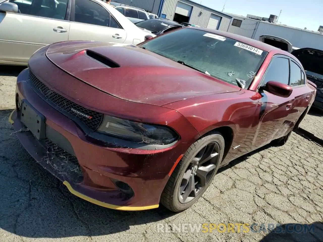 1 fotografías del automóvil dañado 2C3CDXCT0KH738030 DODGE CHARGER 2019
