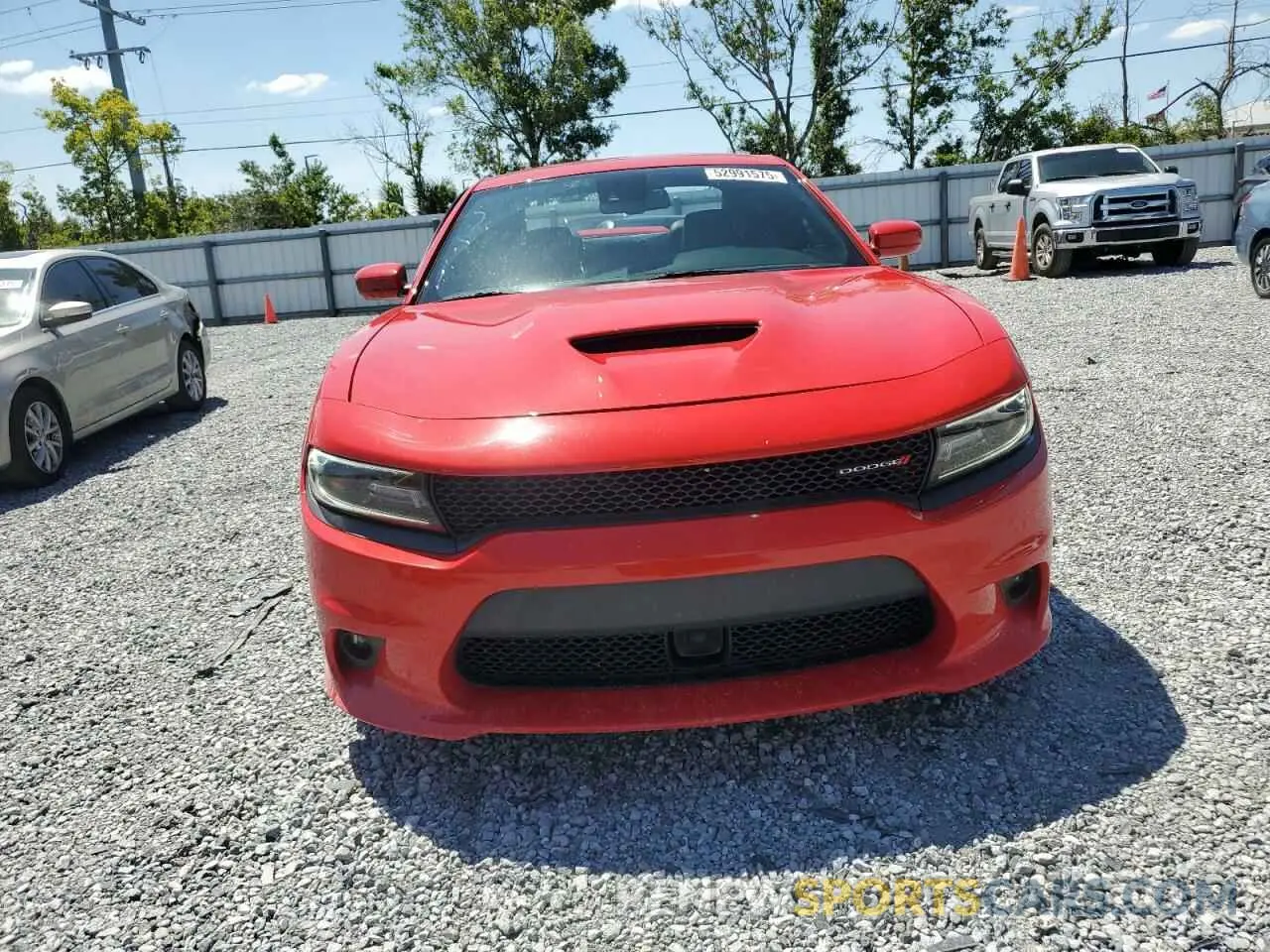 5 fotografías del automóvil dañado 2C3CDXCT0KH749111 DODGE CHARGER 2019