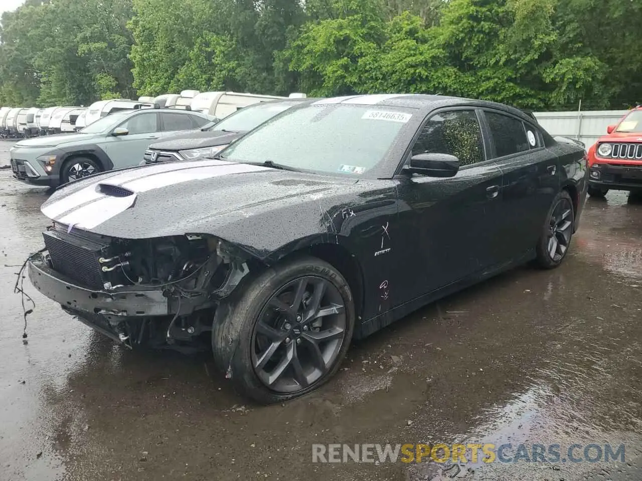 1 fotografías del automóvil dañado 2C3CDXCT2KH726476 DODGE CHARGER 2019