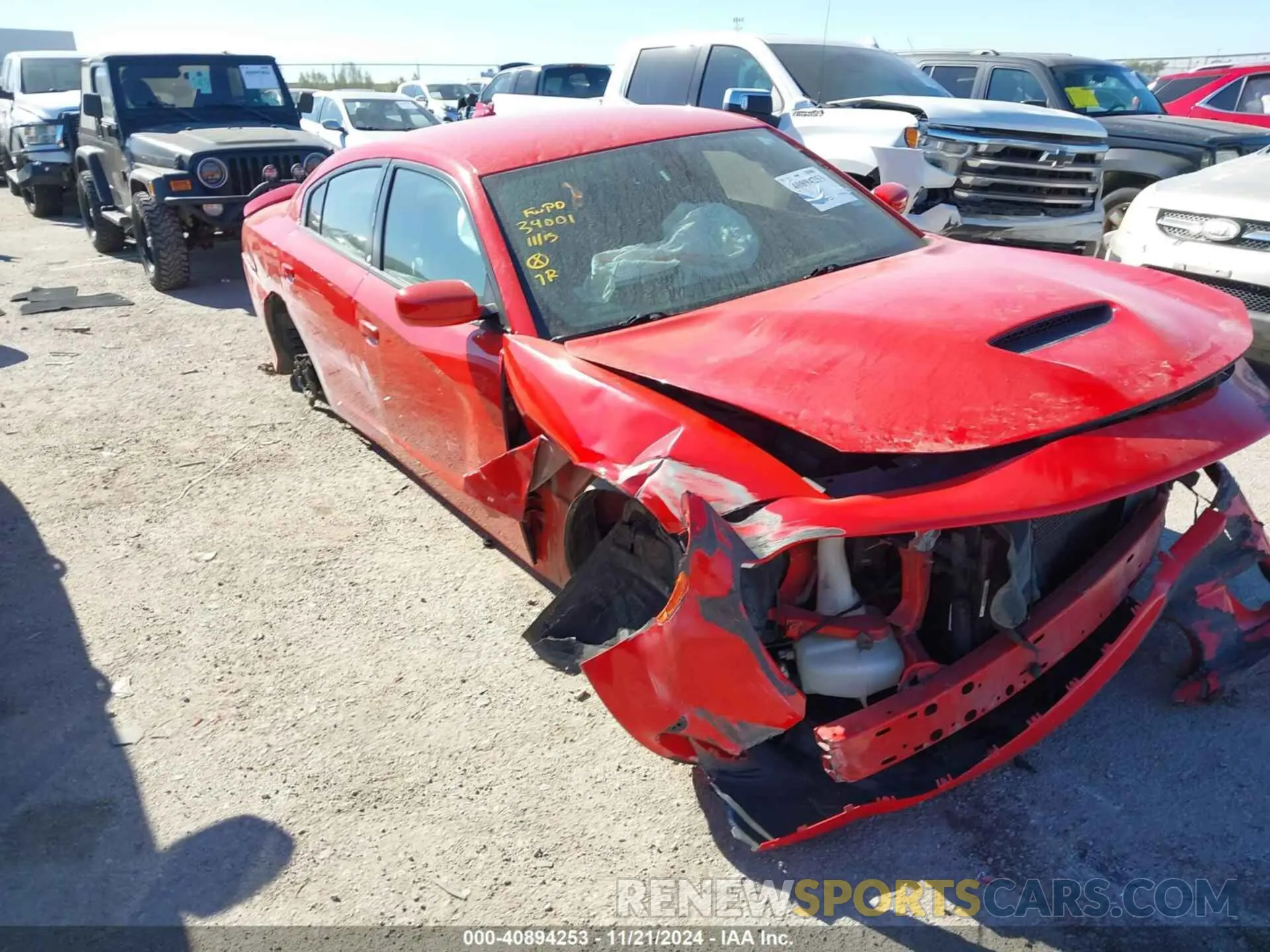 6 fotografías del automóvil dañado 2C3CDXCT6KH539208 DODGE CHARGER 2019