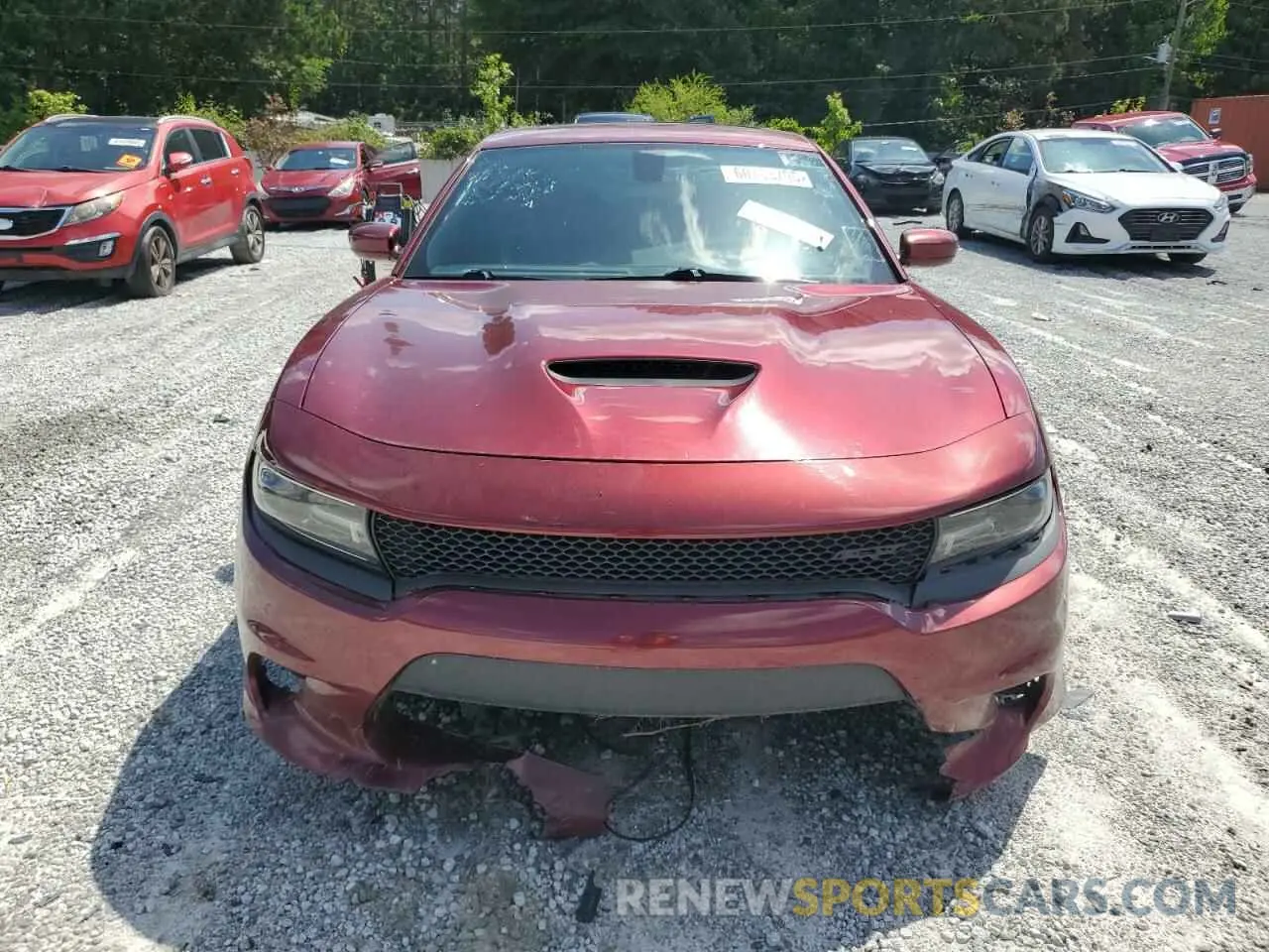 5 fotografías del automóvil dañado 2C3CDXCT7KH544546 DODGE CHARGER 2019