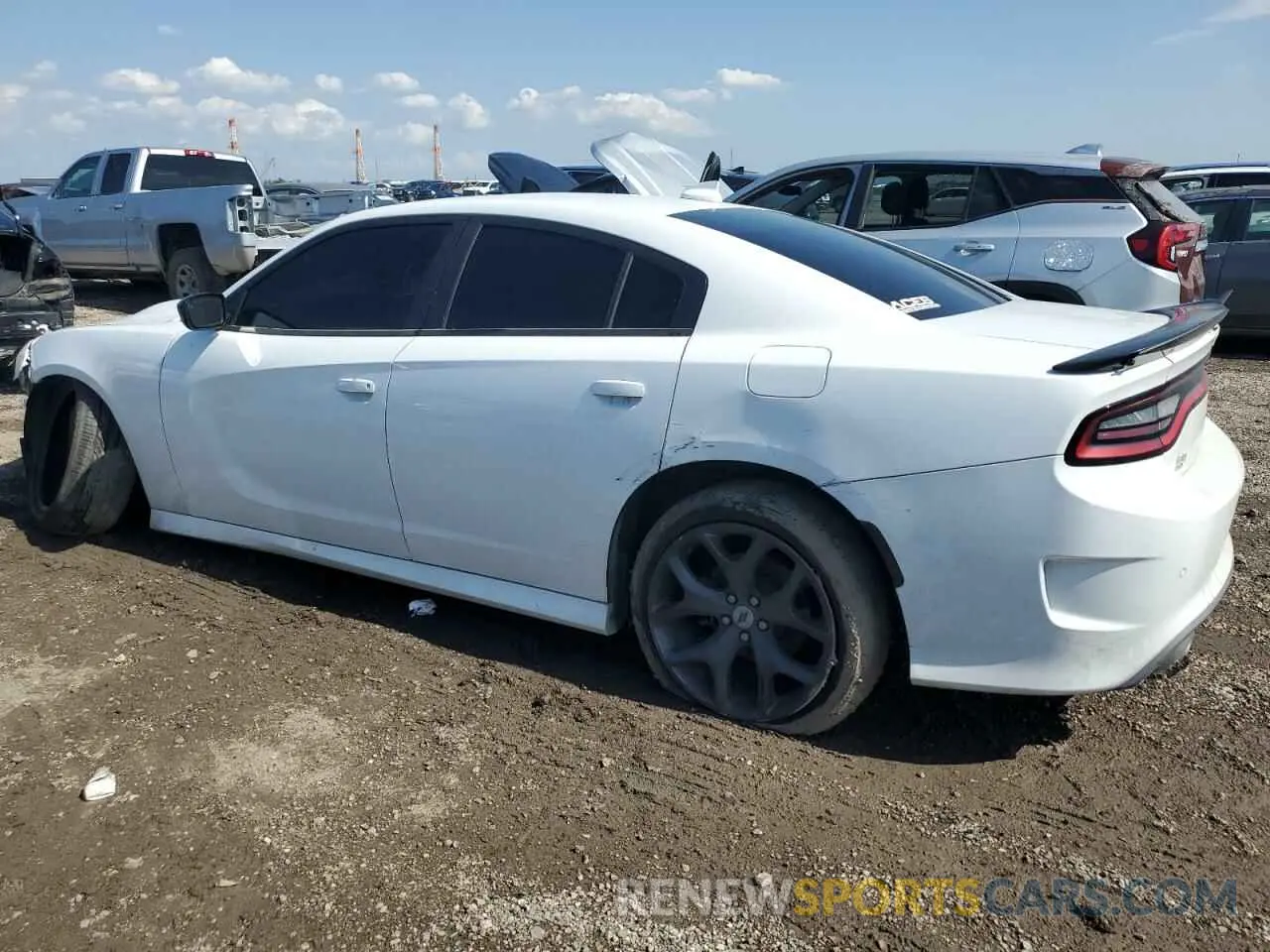 2 fotografías del automóvil dañado 2C3CDXCT9KH607338 DODGE CHARGER 2019