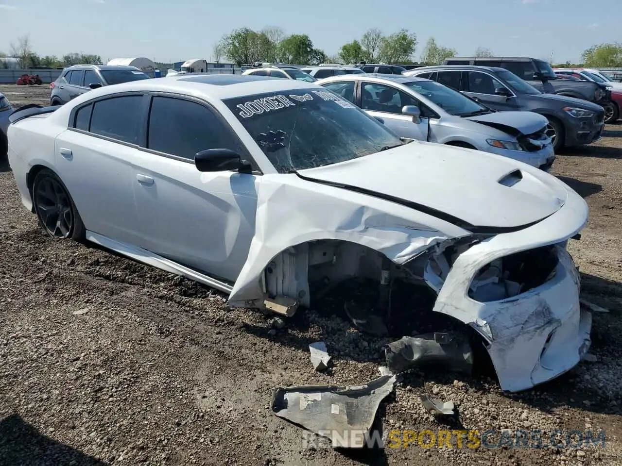 4 fotografías del automóvil dañado 2C3CDXCT9KH607338 DODGE CHARGER 2019