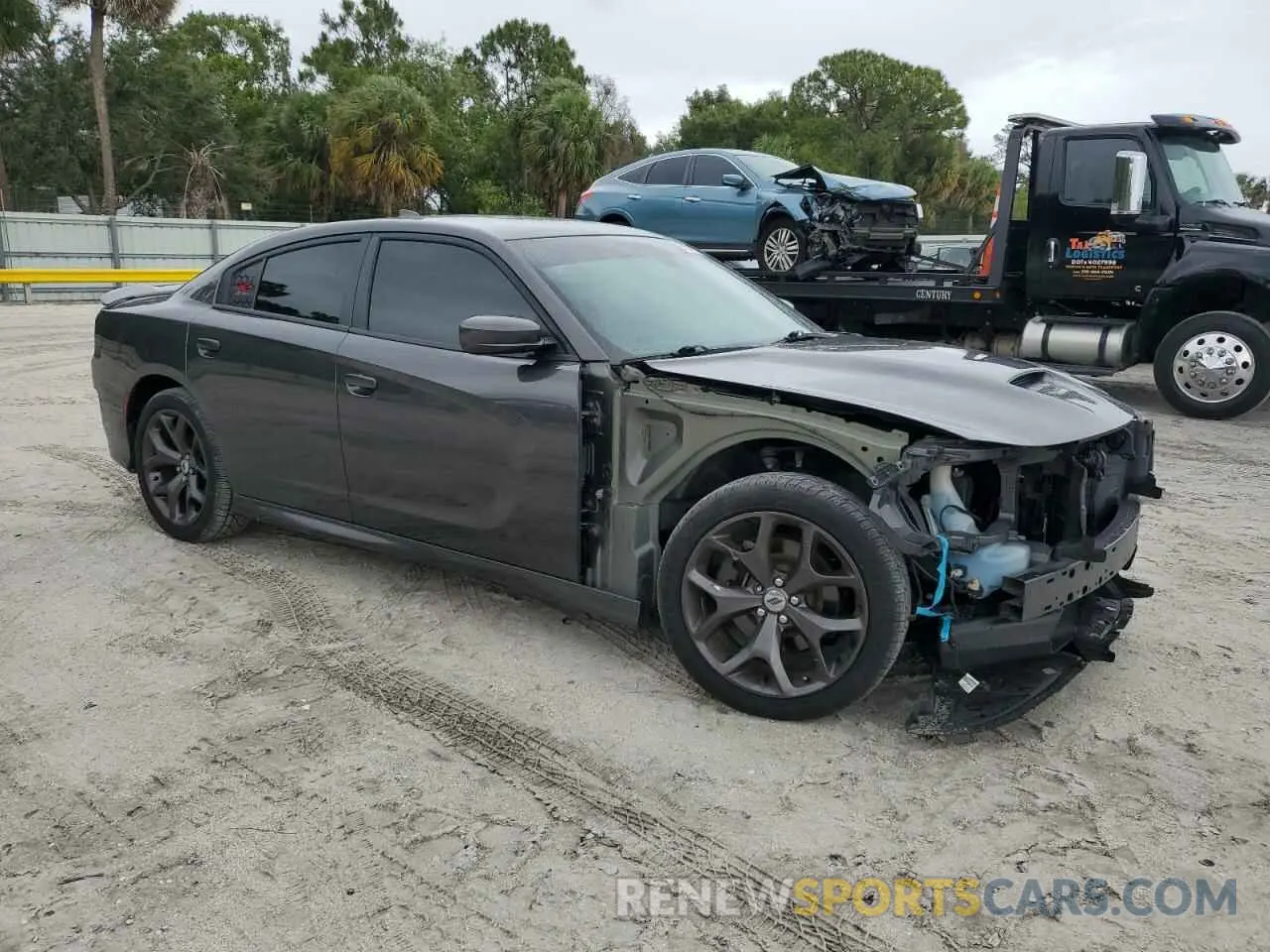 4 fotografías del automóvil dañado 2C3CDXCT9KH740536 DODGE CHARGER 2019