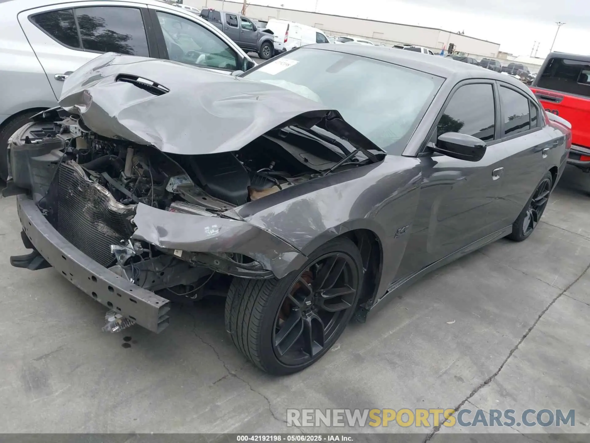 2 fotografías del automóvil dañado 2C3CDXCTXKH542225 DODGE CHARGER 2019