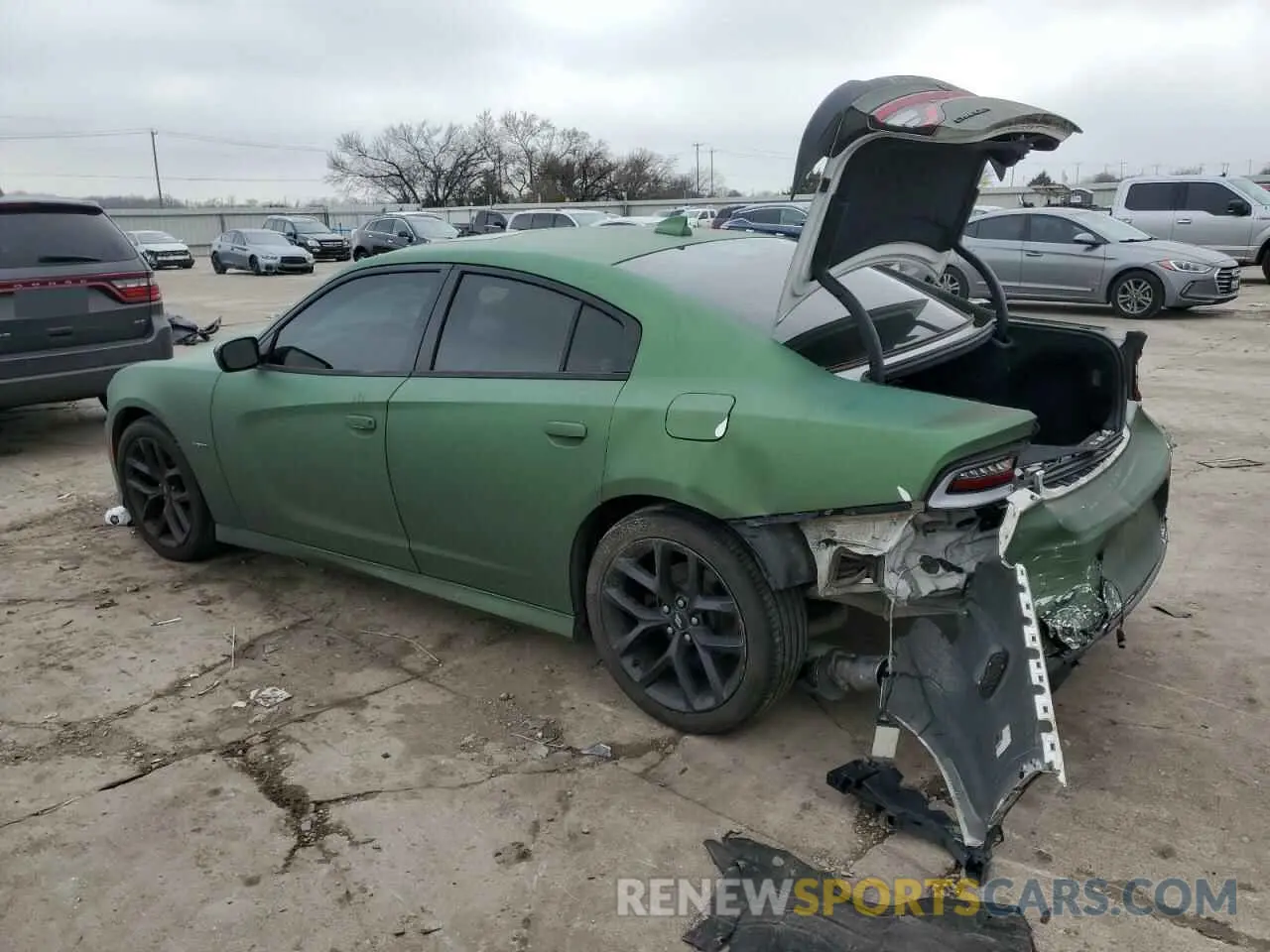2 fotografías del automóvil dañado 2C3CDXCTXKH633124 DODGE CHARGER 2019