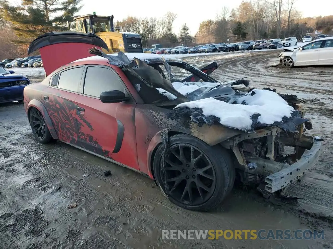 4 fotografías del automóvil dañado 2C3CDXGJ2KH647009 DODGE CHARGER 2019