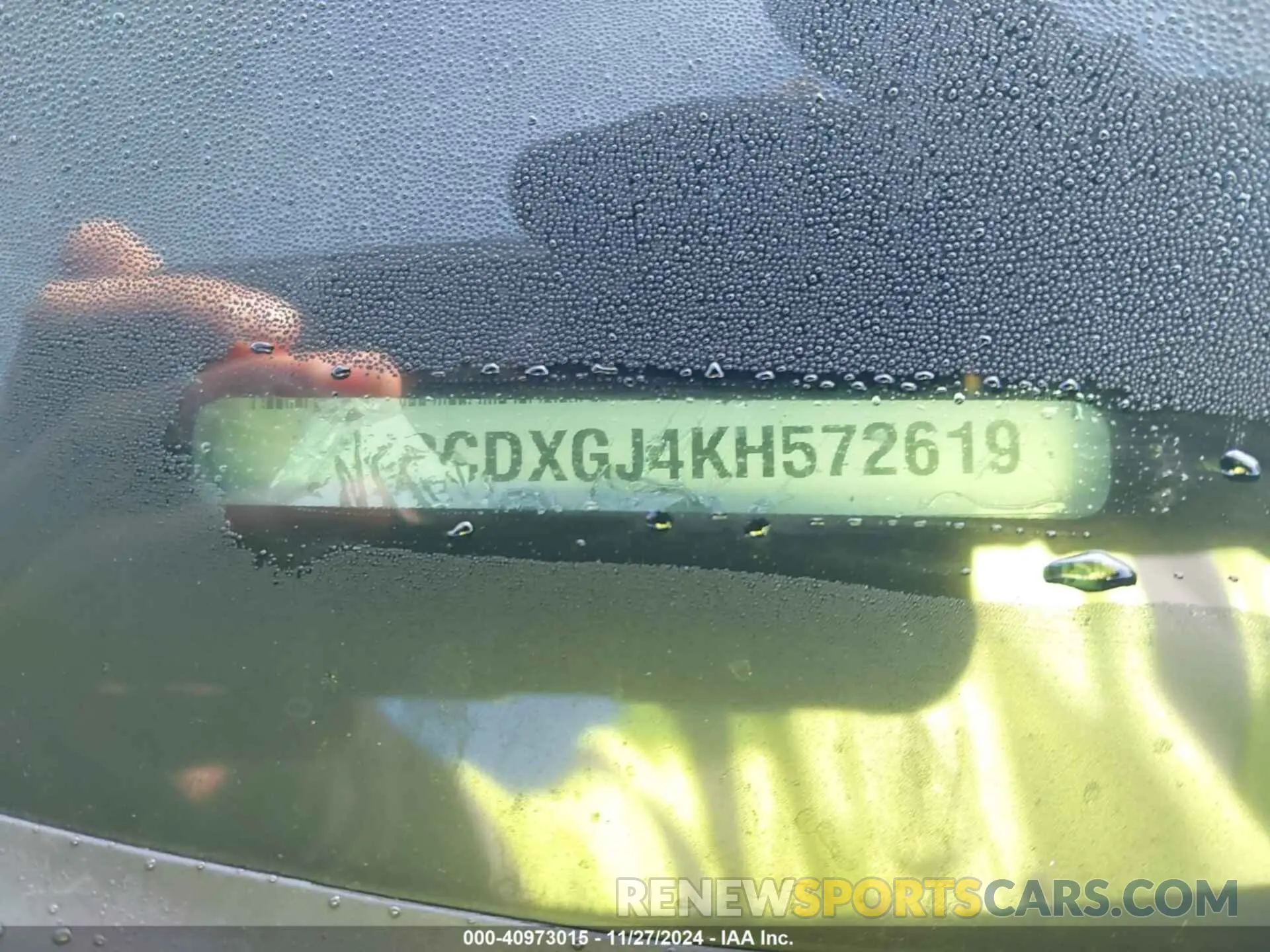9 fotografías del automóvil dañado 2C3CDXGJ4KH572619 DODGE CHARGER 2019