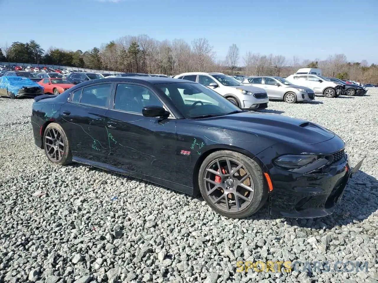 4 fotografías del automóvil dañado 2C3CDXGJ4KH646170 DODGE CHARGER 2019