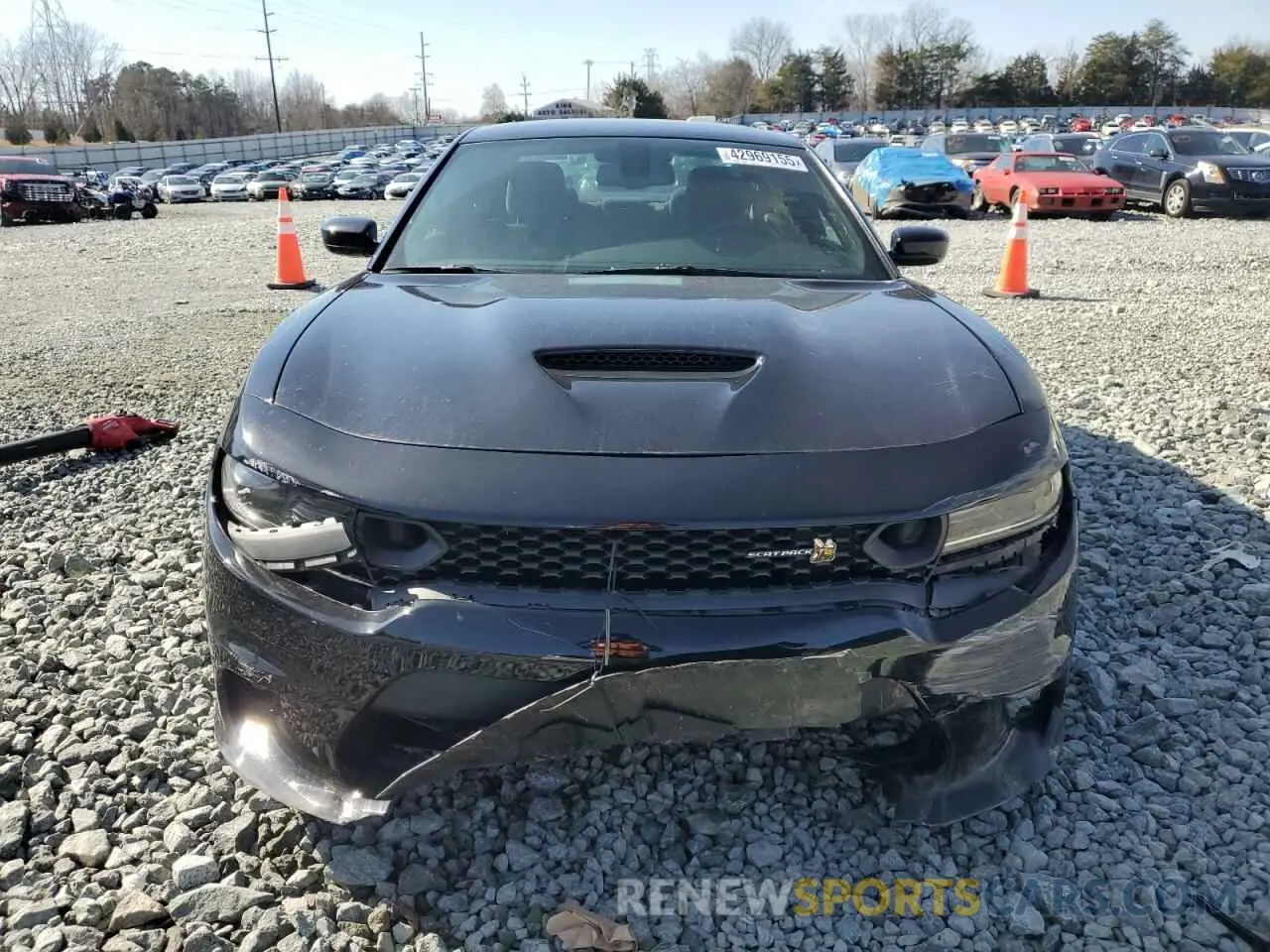5 fotografías del automóvil dañado 2C3CDXGJ4KH646170 DODGE CHARGER 2019