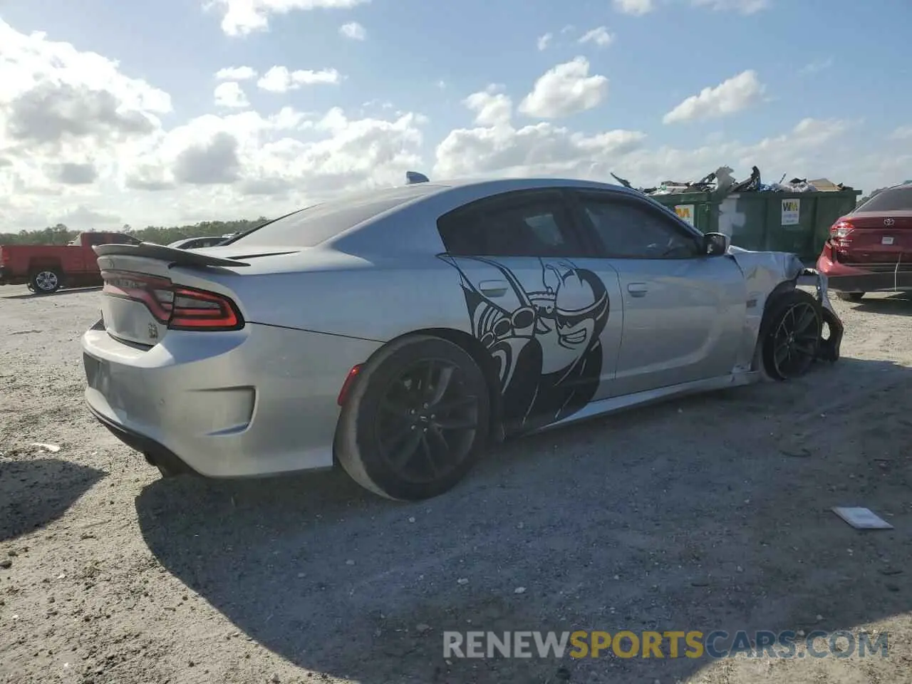 3 fotografías del automóvil dañado 2C3CDXGJ6KH589129 DODGE CHARGER 2019