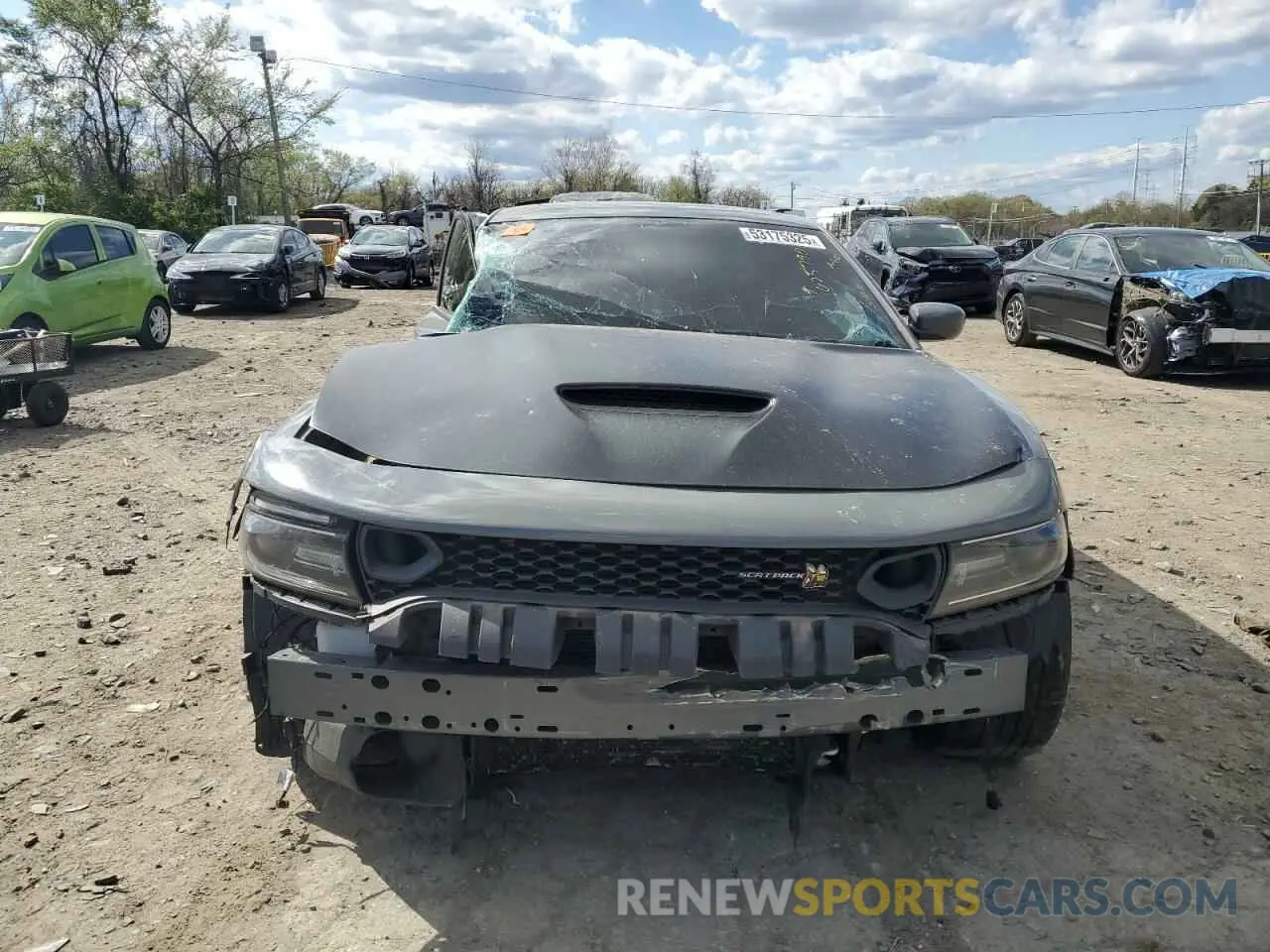 5 fotografías del automóvil dañado 2C3CDXGJ6KH625790 DODGE CHARGER 2019