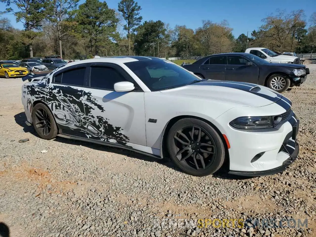 4 fotografías del automóvil dañado 2C3CDXGJ6KH692406 DODGE CHARGER 2019