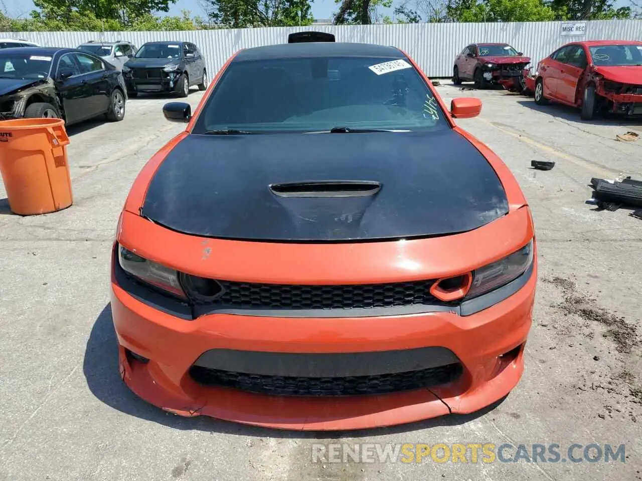5 fotografías del automóvil dañado 2C3CDXGJ7KH530929 DODGE CHARGER 2019