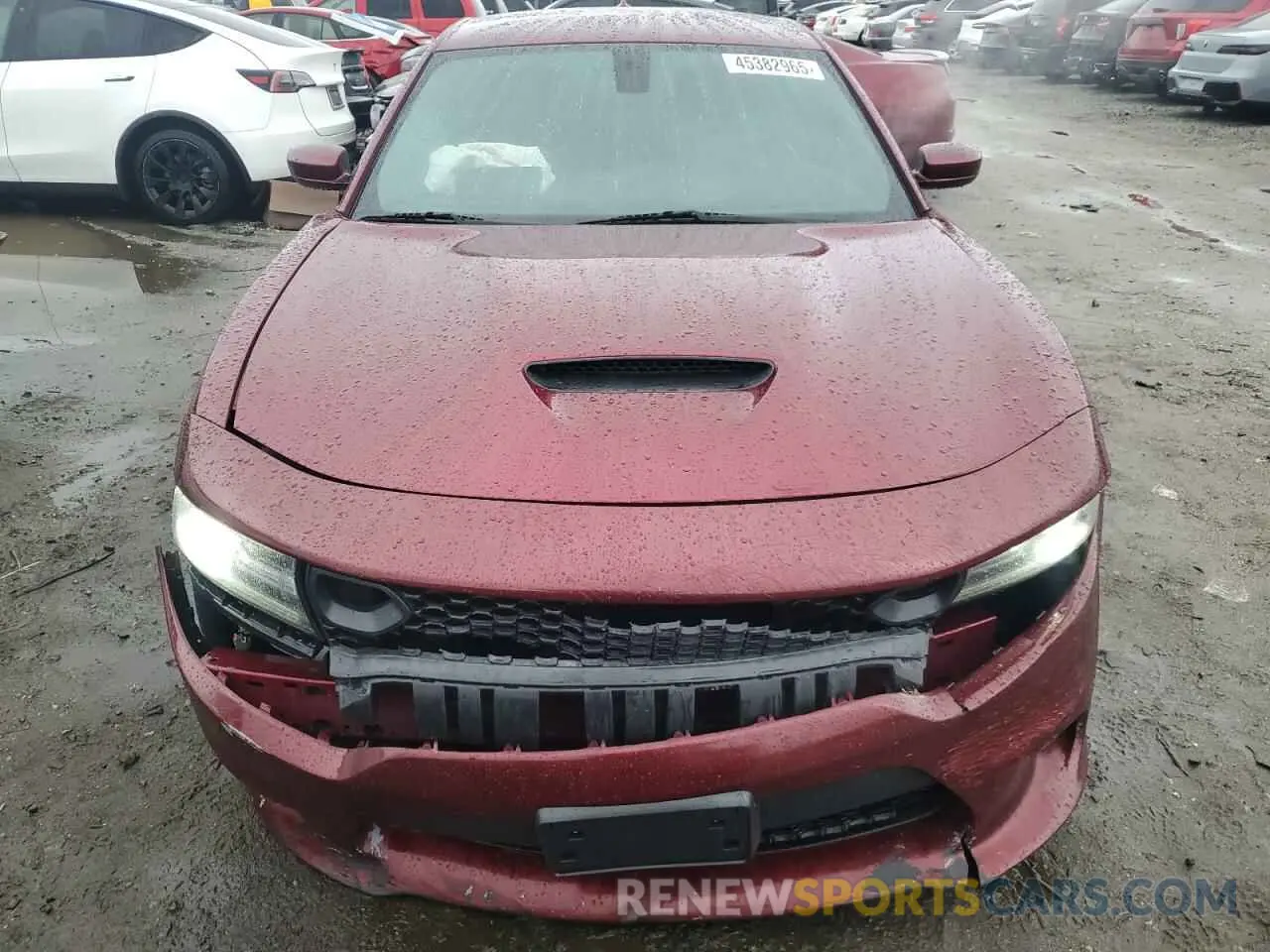 5 fotografías del automóvil dañado 2C3CDXGJ7KH753892 DODGE CHARGER 2019