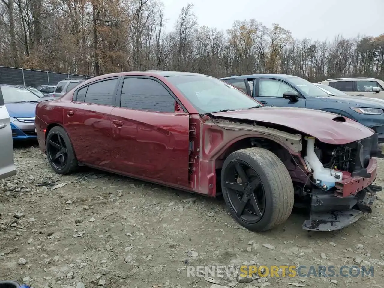 4 fotografías del automóvil dañado 2C3CDXGJ8KH588614 DODGE CHARGER 2019