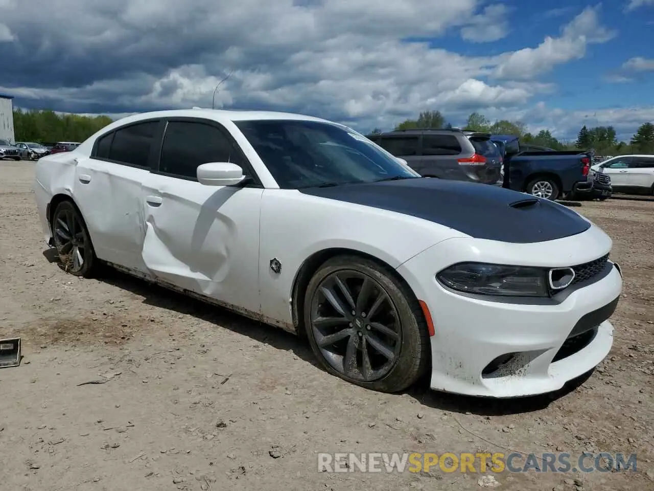 4 fotografías del automóvil dañado 2C3CDXGJXKH650661 DODGE CHARGER 2019