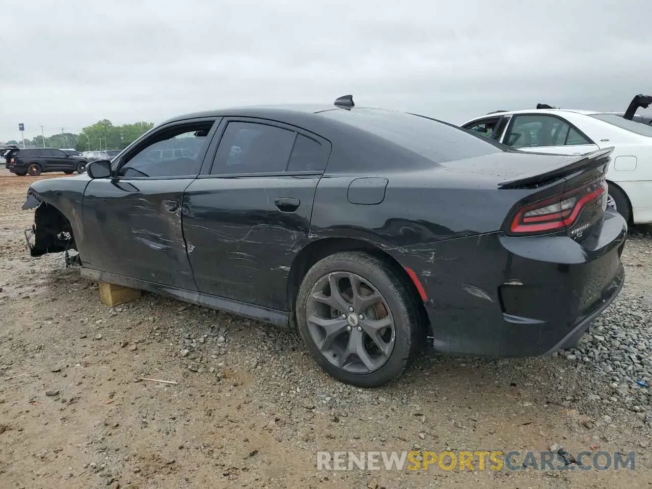 2 fotografías del automóvil dañado 2C3CDXHG0KH578761 DODGE CHARGER 2019