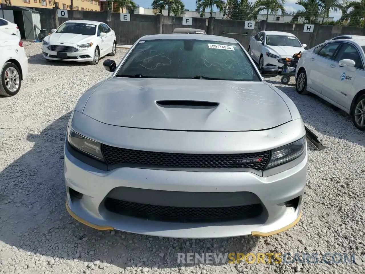 5 fotografías del automóvil dañado 2C3CDXHG1KH558714 DODGE CHARGER 2019