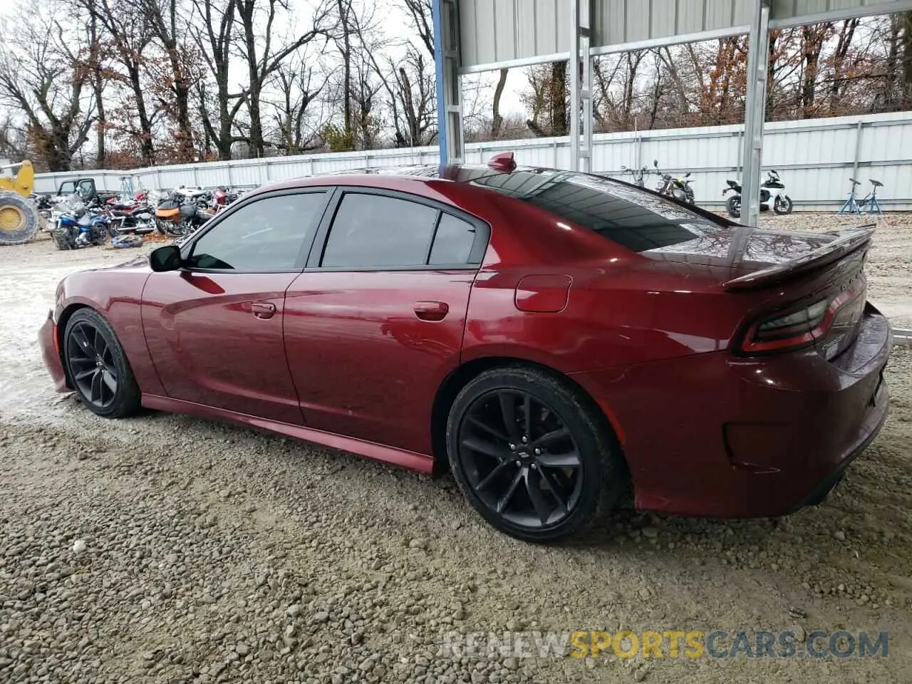 2 fotografías del automóvil dañado 2C3CDXHG1KH624291 DODGE CHARGER 2019