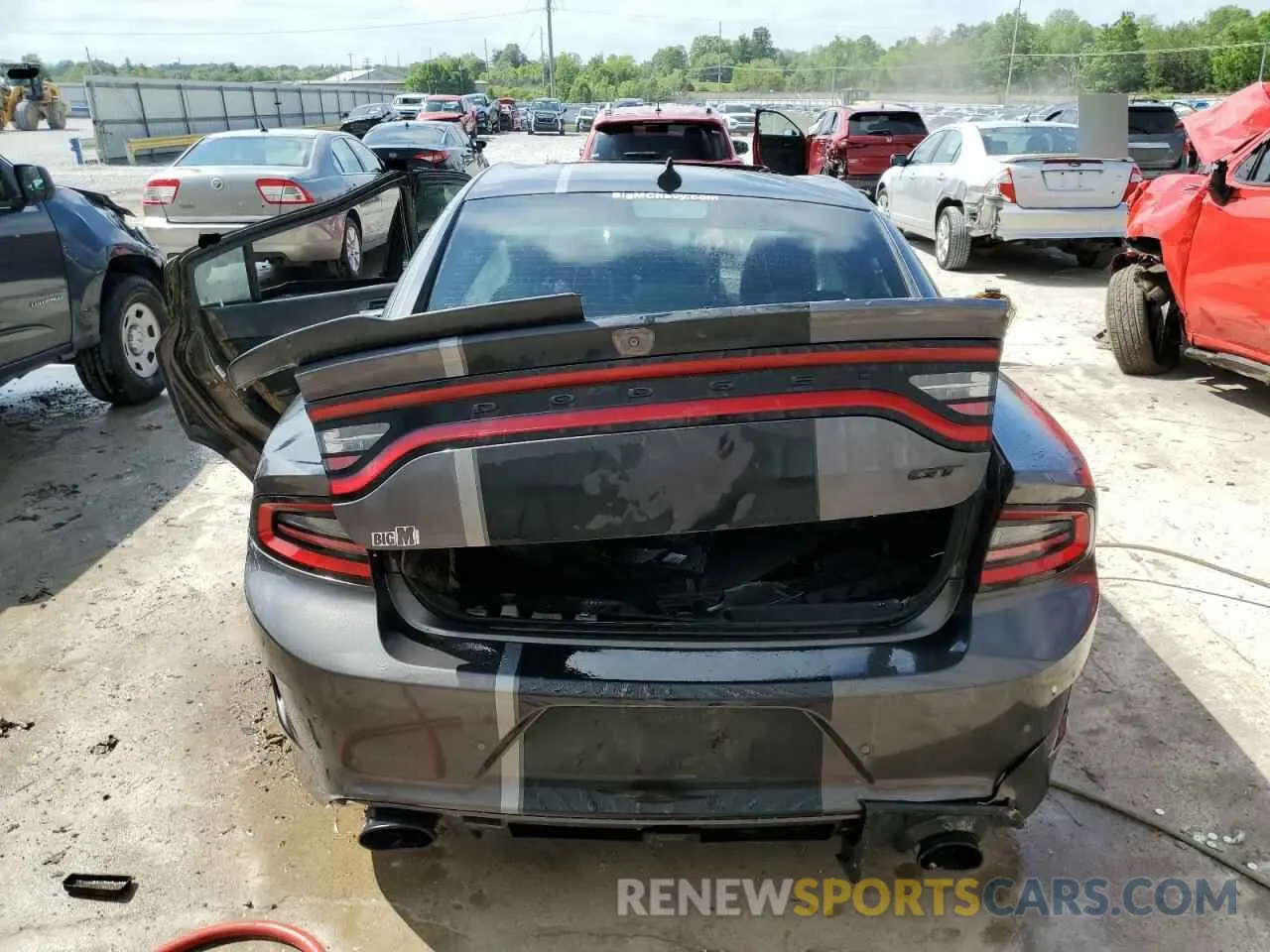 6 fotografías del automóvil dañado 2C3CDXHG1KH681431 DODGE CHARGER 2019