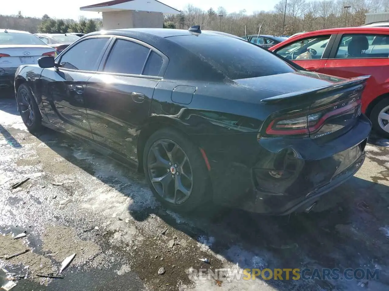 2 fotografías del automóvil dañado 2C3CDXHG1KH684975 DODGE CHARGER 2019