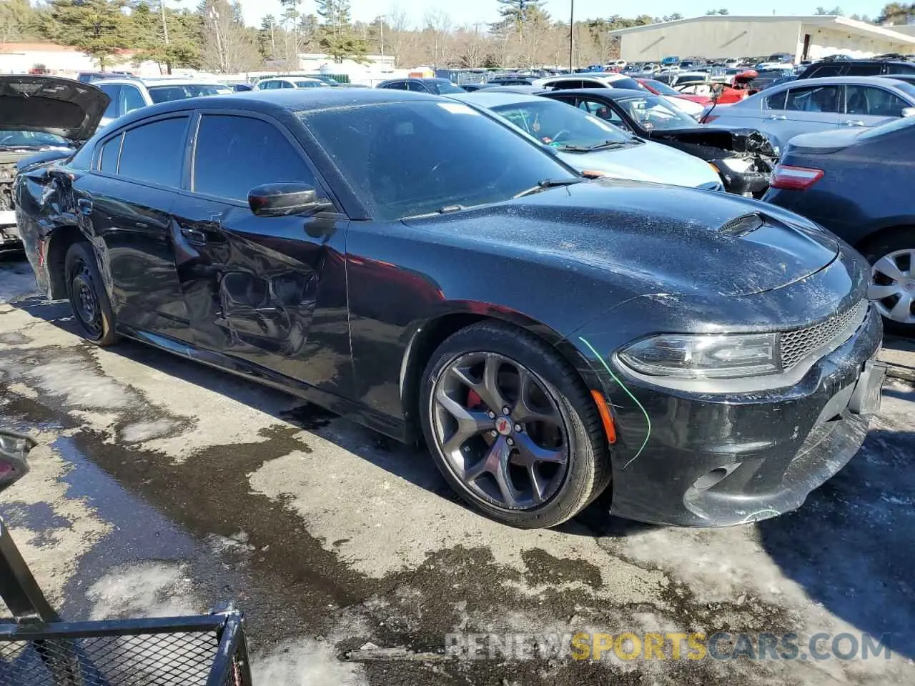 4 fotografías del automóvil dañado 2C3CDXHG1KH684975 DODGE CHARGER 2019