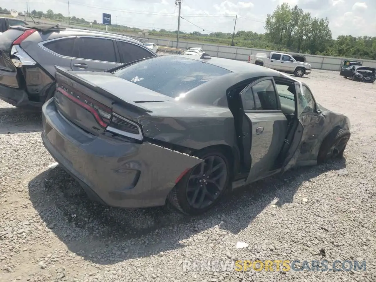3 fotografías del automóvil dañado 2C3CDXHG2KH527567 DODGE CHARGER 2019