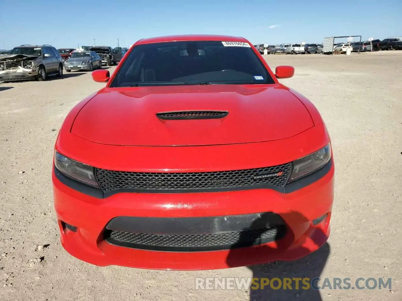 5 fotografías del automóvil dañado 2C3CDXHG2KH608892 DODGE CHARGER 2019