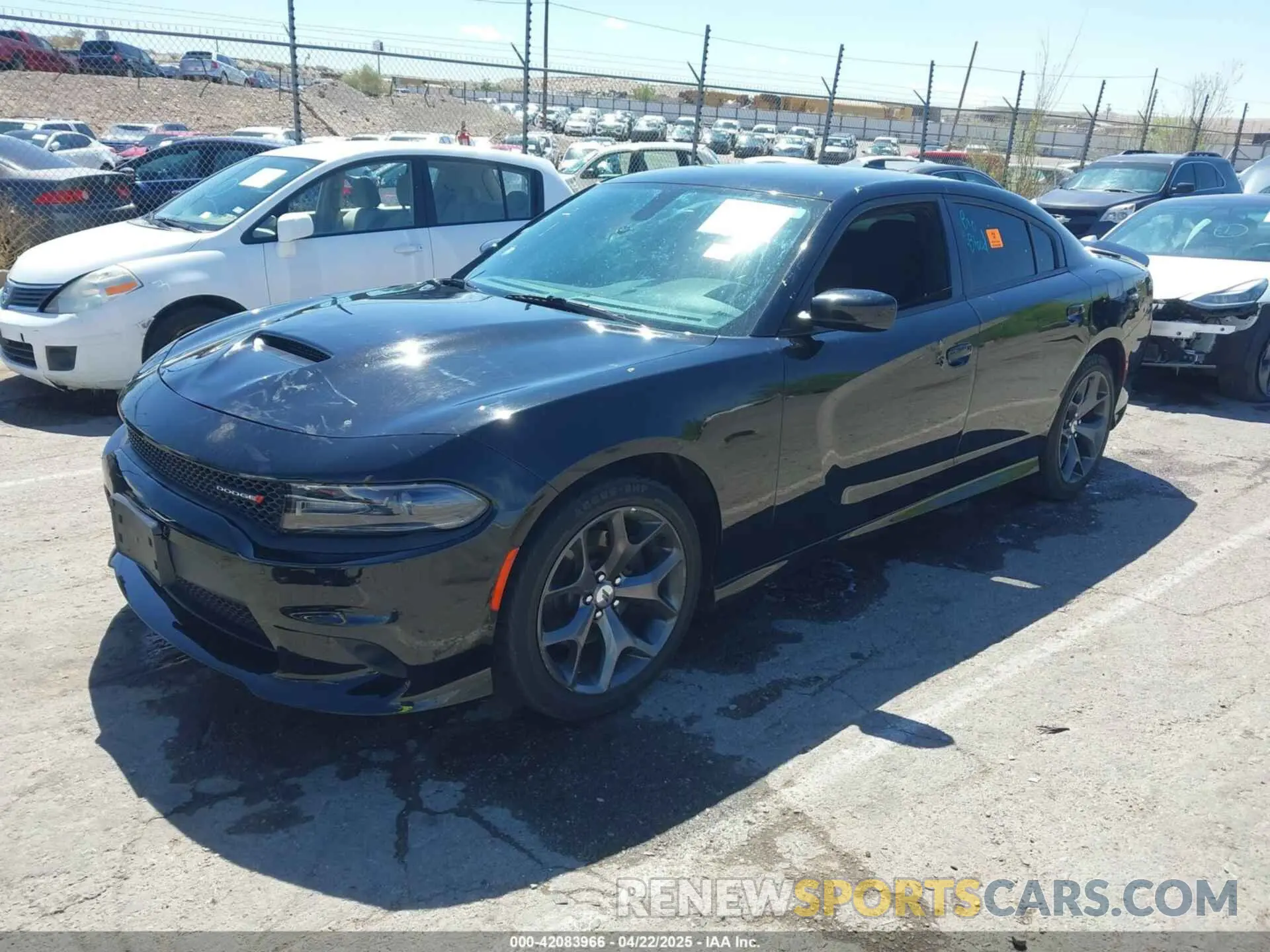 2 fotografías del automóvil dañado 2C3CDXHG3KH512852 DODGE CHARGER 2019