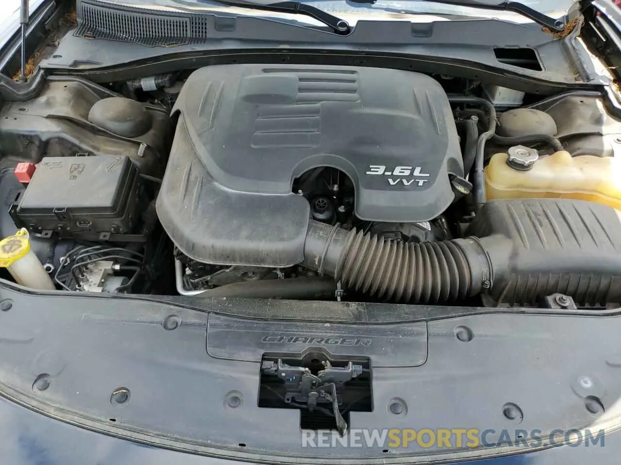 11 fotografías del automóvil dañado 2C3CDXHG3KH627080 DODGE CHARGER 2019