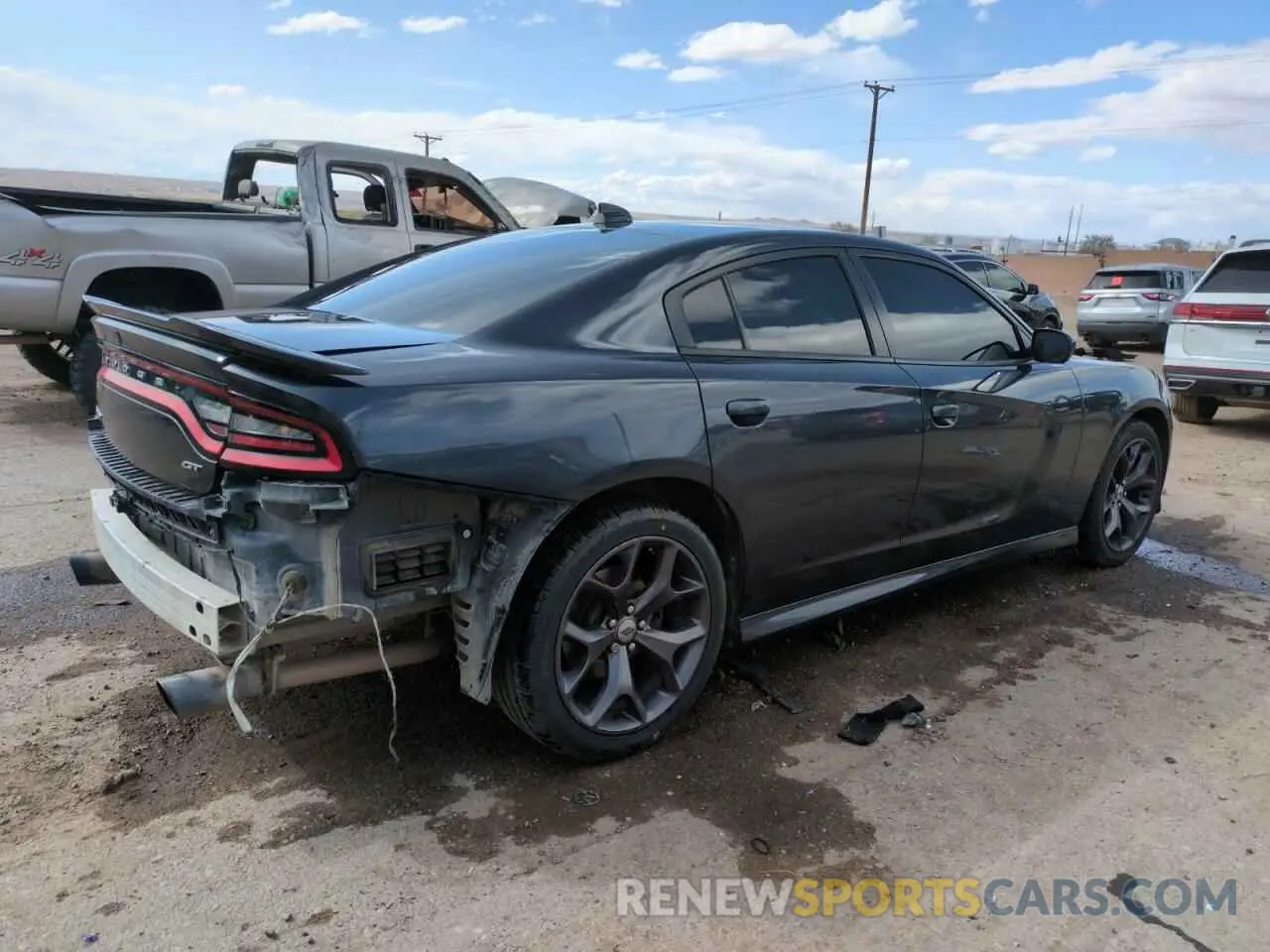 3 fotografías del automóvil dañado 2C3CDXHG4KH598320 DODGE CHARGER 2019