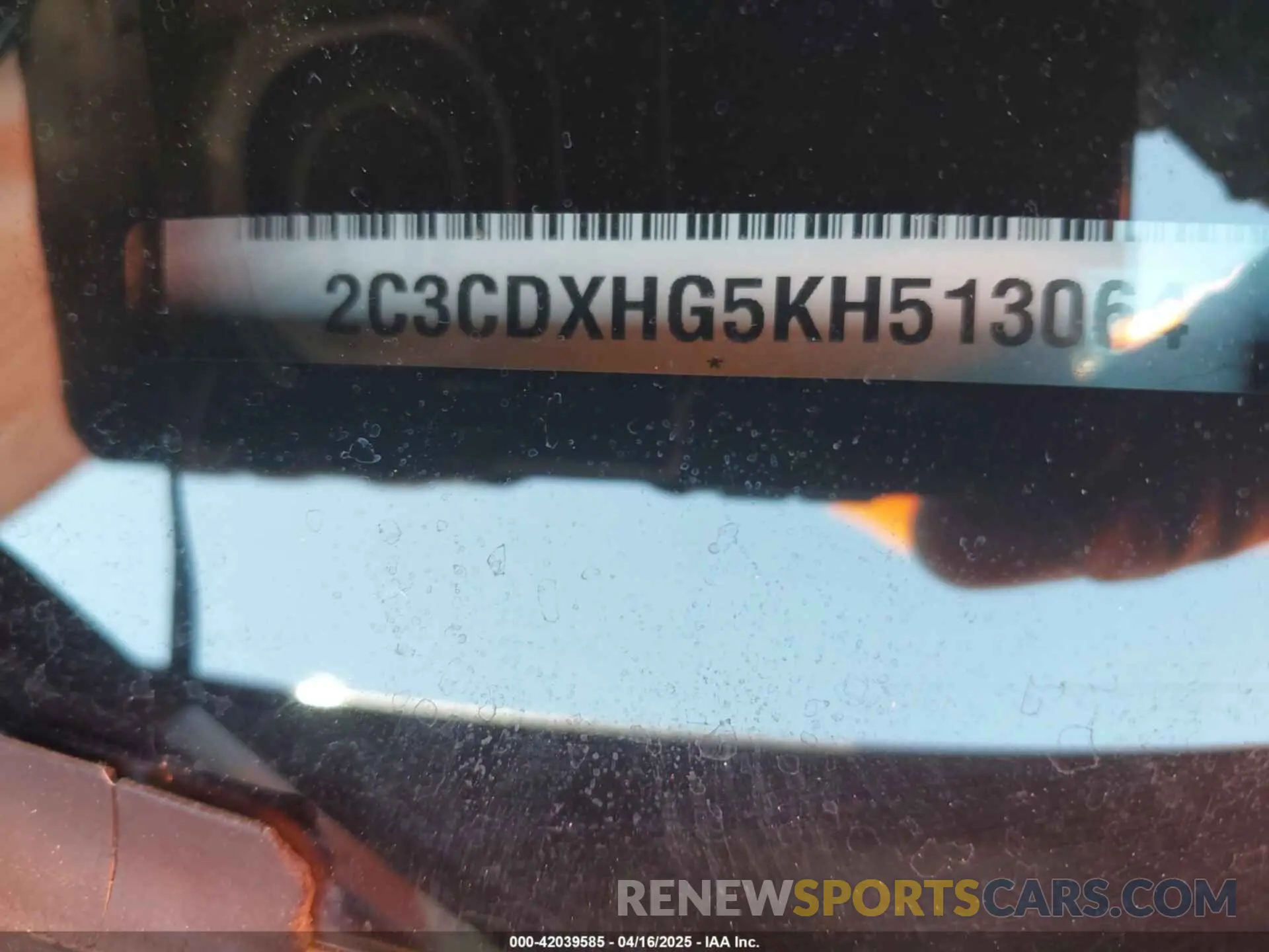 9 fotografías del automóvil dañado 2C3CDXHG5KH513064 DODGE CHARGER 2019