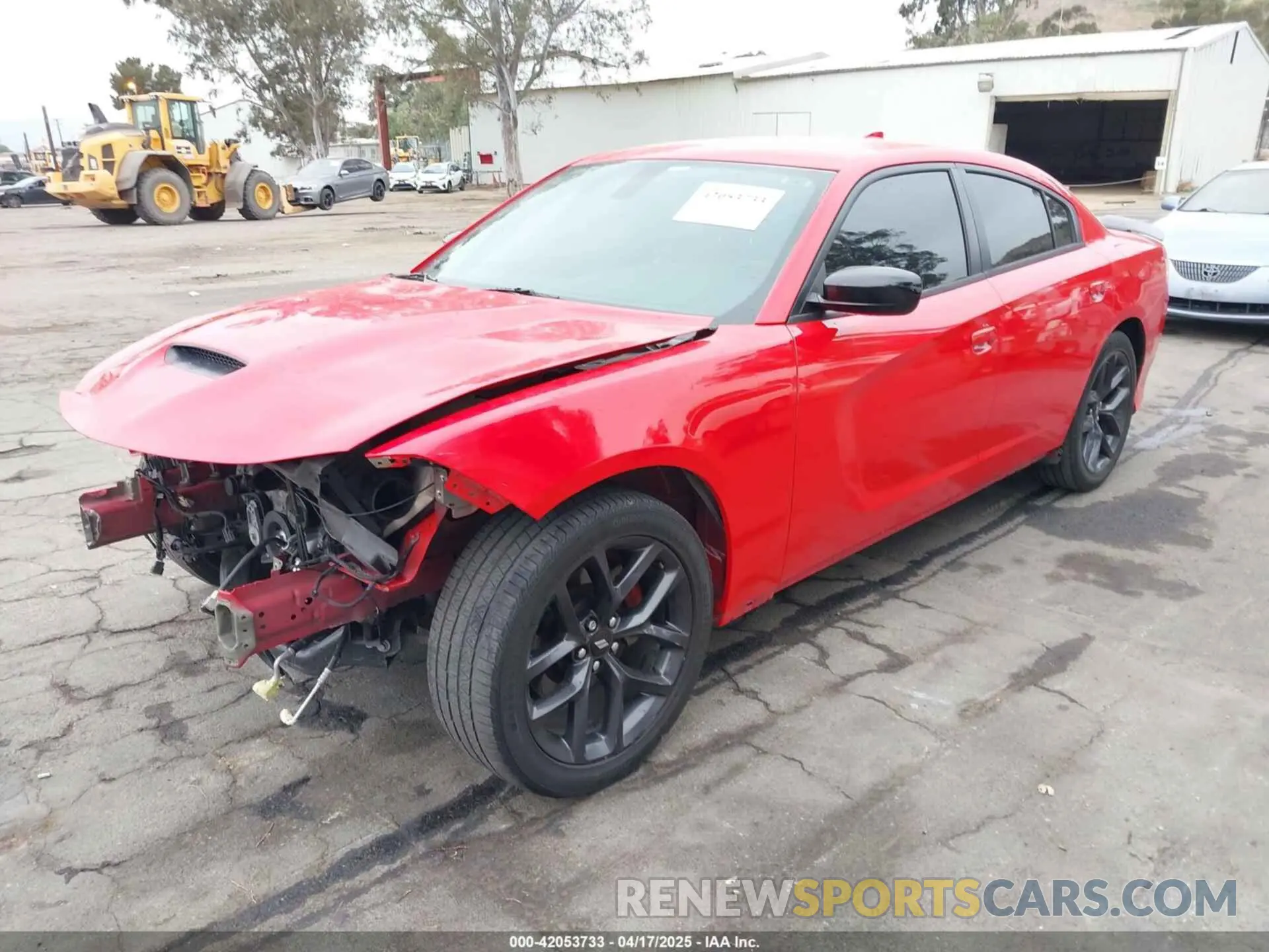 2 fotografías del automóvil dañado 2C3CDXHG6KH507158 DODGE CHARGER 2019