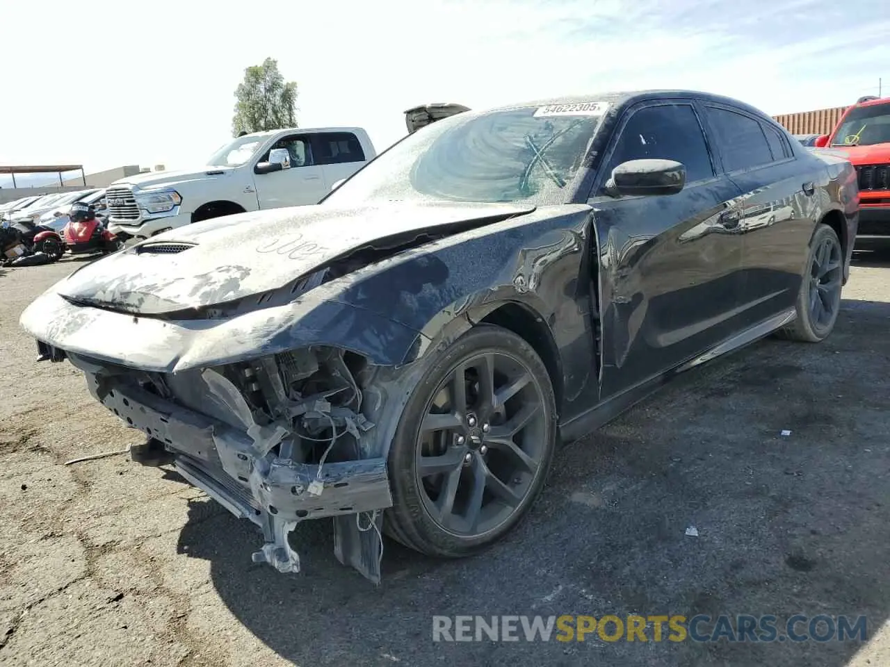 1 fotografías del automóvil dañado 2C3CDXHG6KH547434 DODGE CHARGER 2019