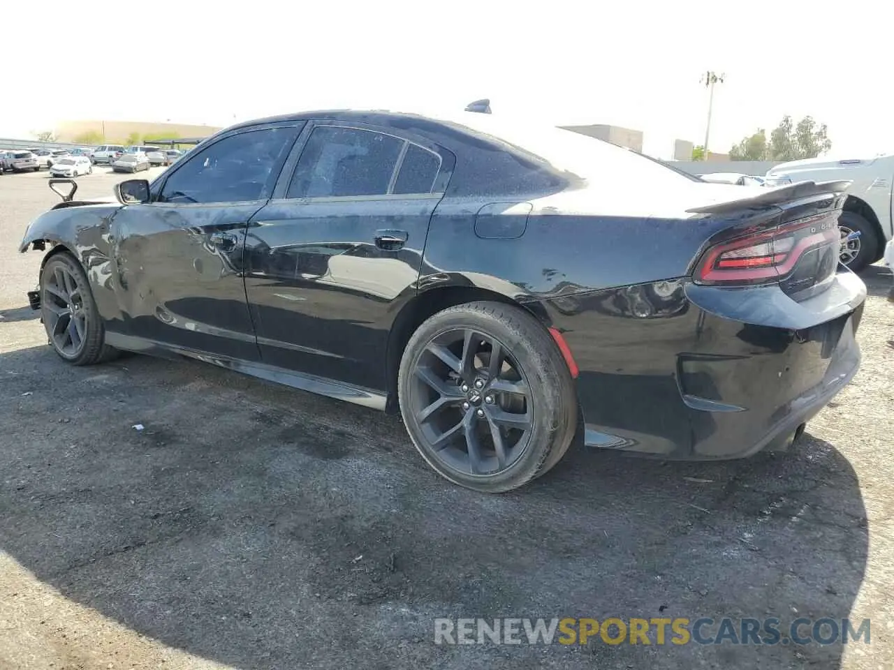 2 fotografías del automóvil dañado 2C3CDXHG6KH547434 DODGE CHARGER 2019