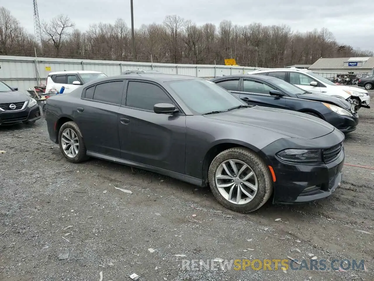 4 fotografías del automóvil dañado 2C3CDXHG6KH584709 DODGE CHARGER 2019