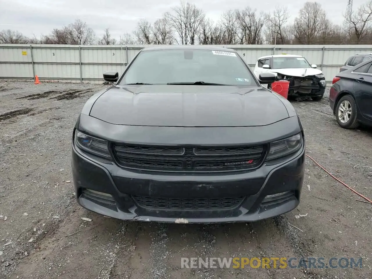 5 fotografías del automóvil dañado 2C3CDXHG6KH584709 DODGE CHARGER 2019