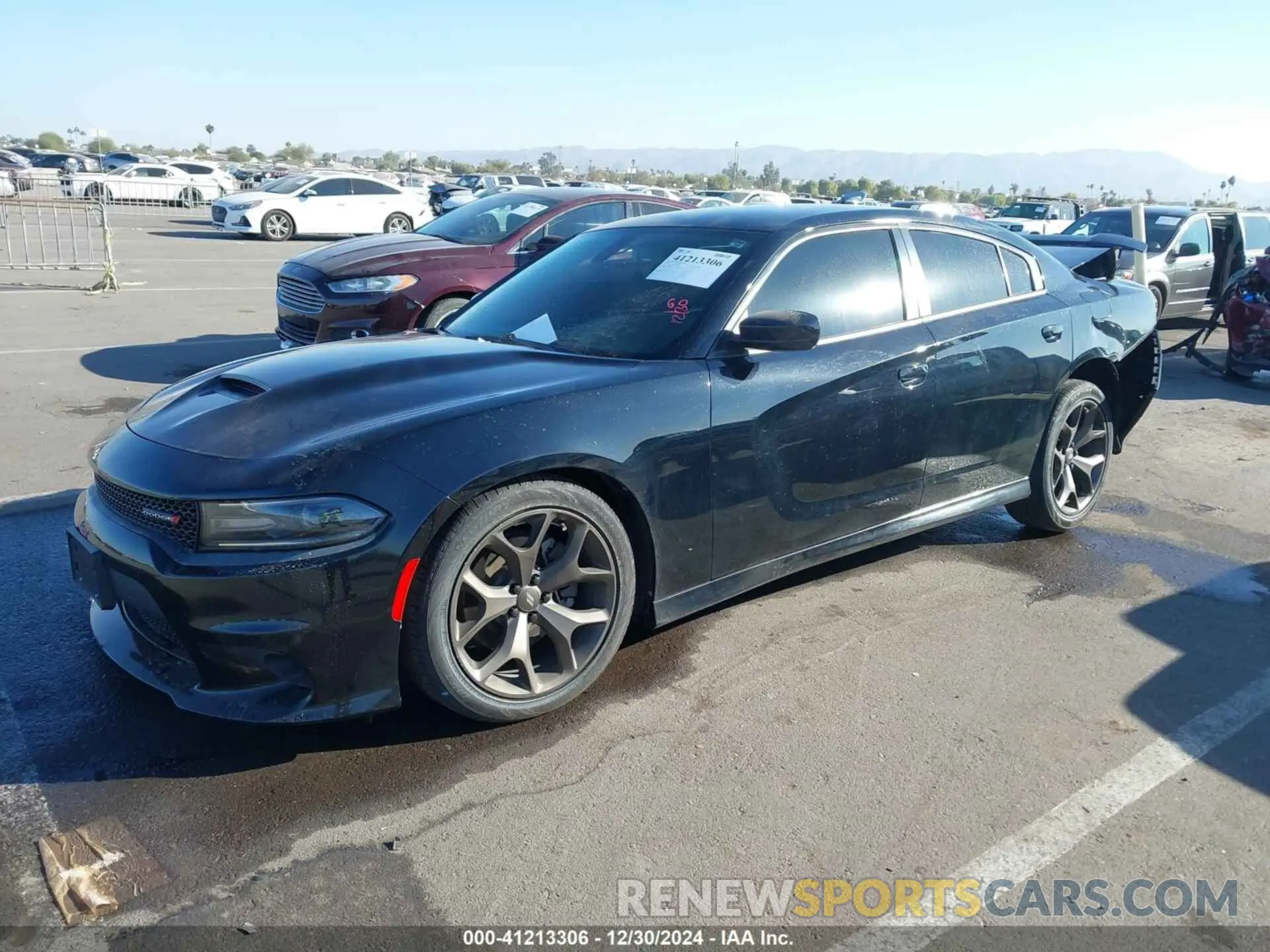 2 fotografías del automóvil dañado 2C3CDXHG6KH740375 DODGE CHARGER 2019
