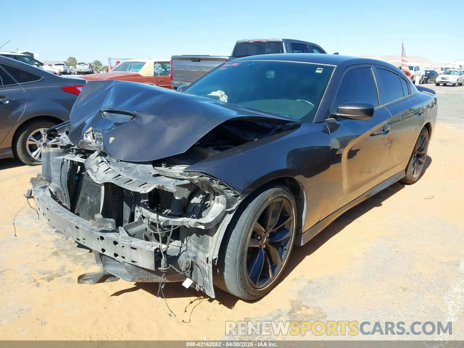 2 fotografías del automóvil dañado 2C3CDXHG7KH597761 DODGE CHARGER 2019