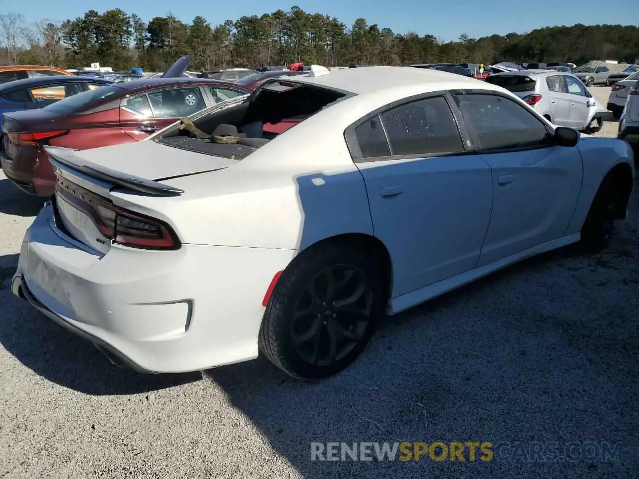 3 fotografías del automóvil dañado 2C3CDXHG8KH740510 DODGE CHARGER 2019